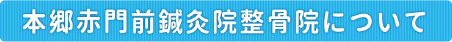 本郷赤門前鍼灸院整骨院について